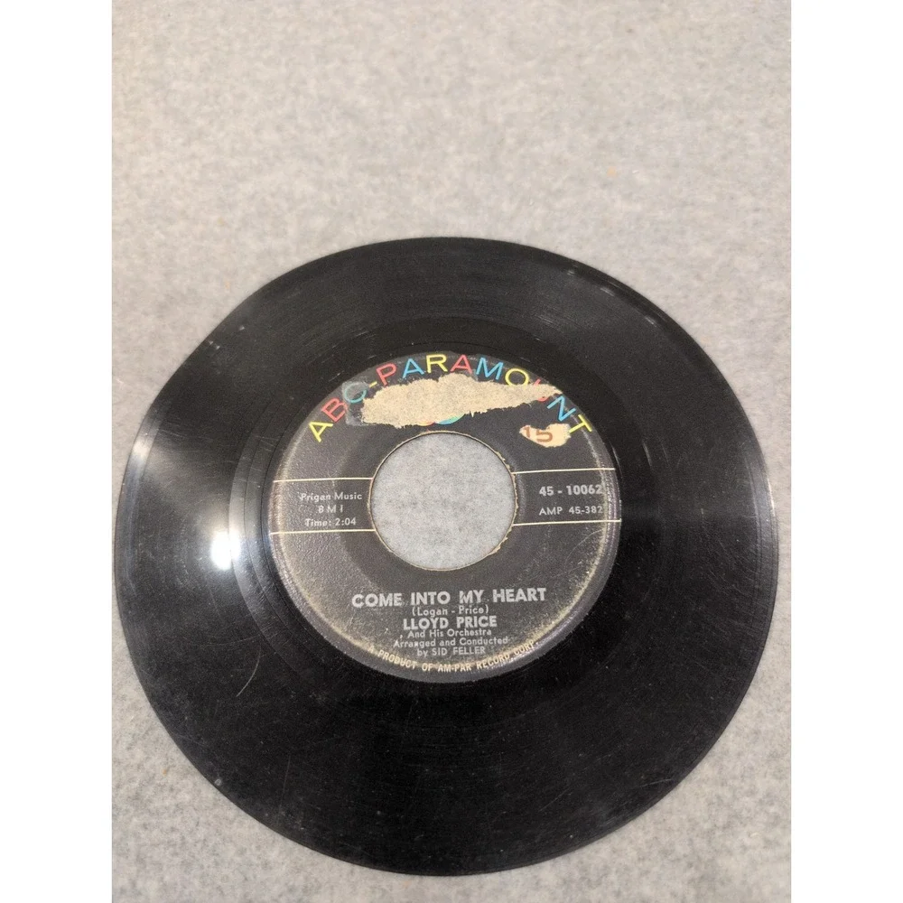 Lloyd Price Wont'cha Come Home ABC-Paramount 45-10062 Vinyl 45 - Picture 2 of 3